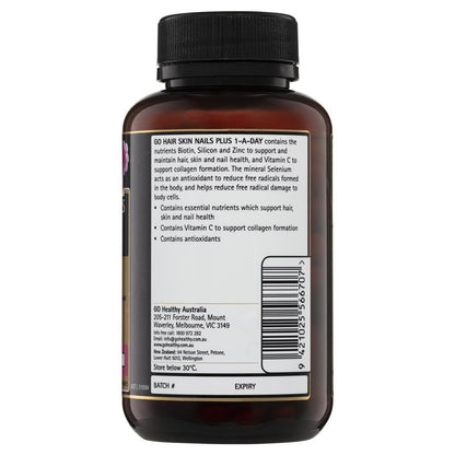 Viên uống GO Healthy Hair Skin Nails Plus 1-A-Day 100 viên nang rau 