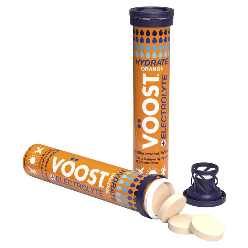 Voost Hydrate Orange Effervescent Tablets 20 Pack