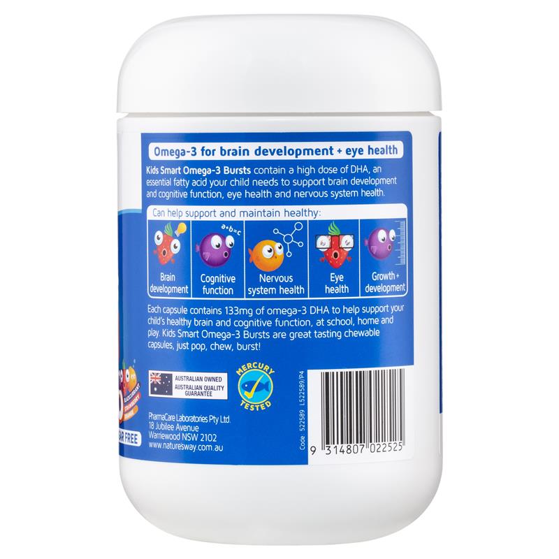 Nature's Way Kids Smart Omega3 Fish Oil Trio 180 viên nang 