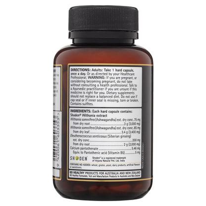 GO Healthy Ashwagandha Plus Stress &amp; Energy 1-A-DAY 60 viên nang cứng 
