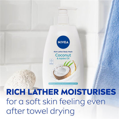 Sữa tắm NIVEA Coconut &amp; Jojoba Oil 1L 