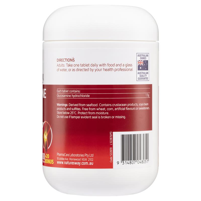 Nature's Way Glucosamine 1500mg 180 + 20 Viên Tặng Kèm 