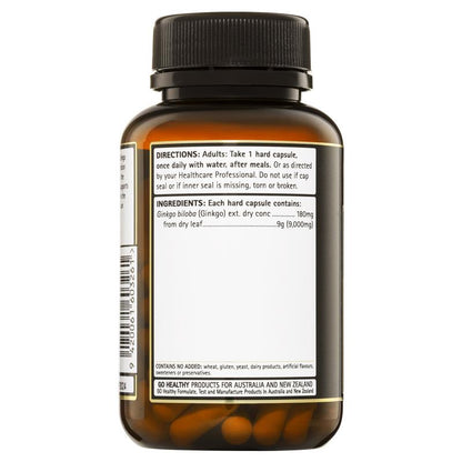 GO Healthy Ginkgo 9000 每日一片 60 粒素食胶囊