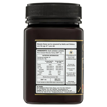 GO Healthy Manuka Honey UMF 16+ (MGO 575+) 500gm