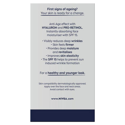Kem dưỡng ẩm NIVEA For Men Active Age SPF 15 50ml 