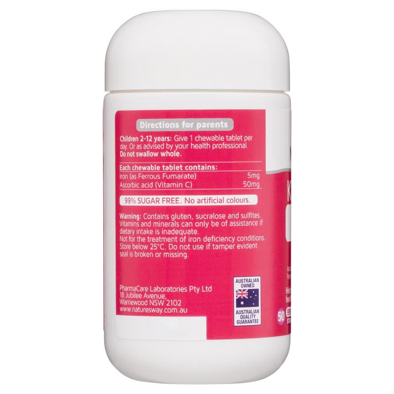 Viên nhai Nature's Way Kids Smart Iron 50 viên 