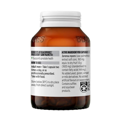 Blackmores Proseren Saw Palmetto Prostate Health 120 Viên 