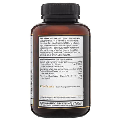 Viên nang thực vật GO Healthy Turmeric &amp; Glucosamine 120 viên 
