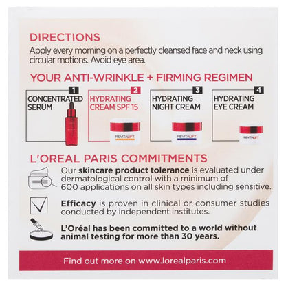 巴黎欧莱雅 Revitalift Day SPF 15 50ml 