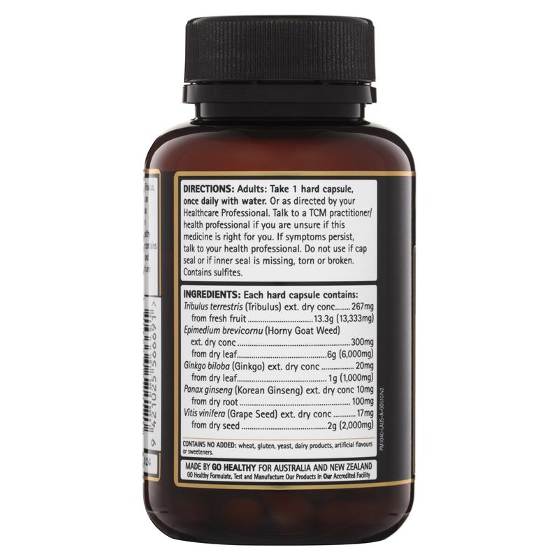 GO Healthy GO Man Plus Performance 60粒素食胶囊
