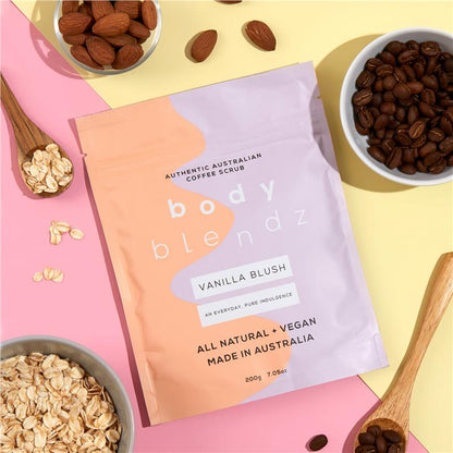 Body Blendz 身体咖啡磨砂膏香草腮红 200g 