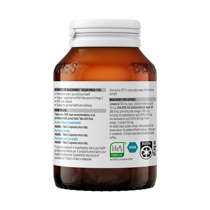 Dầu Omega-3 thuần chay Blackmores 120 viên nang nhỏ 