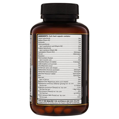 Go Healthy Mens Multi 1-A-Day 120 viên nang rau Kích thước độc quyền 