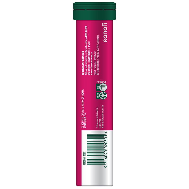 Viên sủi Nature's Own Collagen + Skin Support 20 viên 