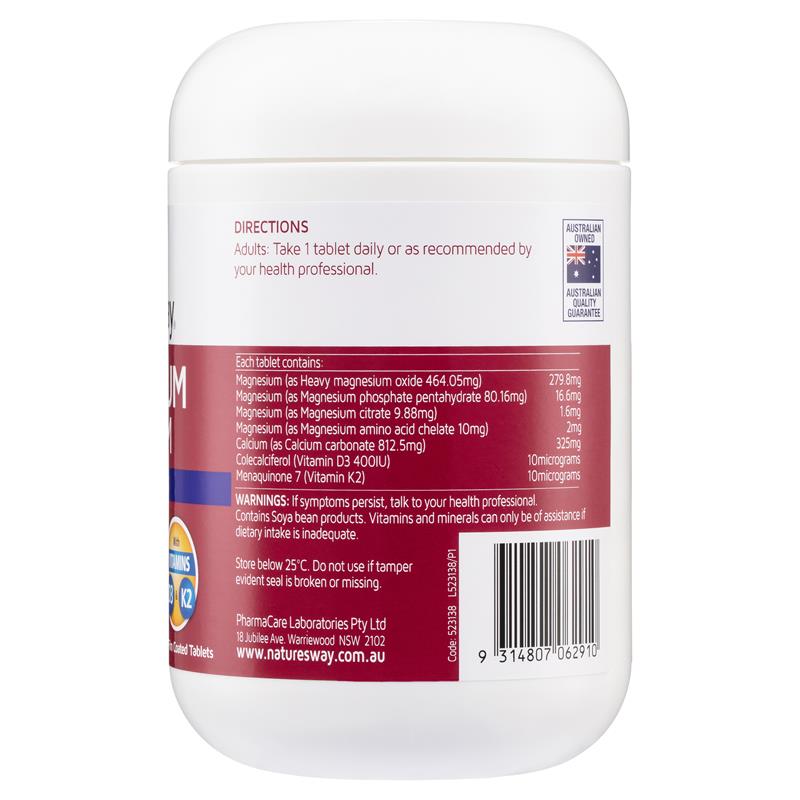Viên uống bổ sung Magie và Canxi Nature's Way 150 viên 