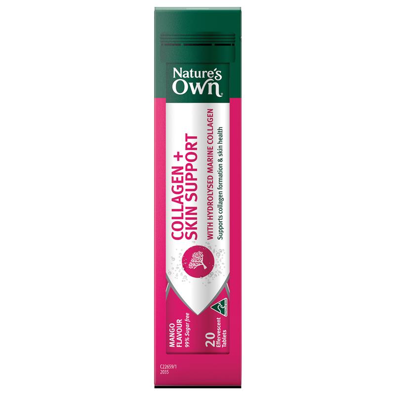 Viên sủi Nature's Own Collagen + Skin Support 60 viên 