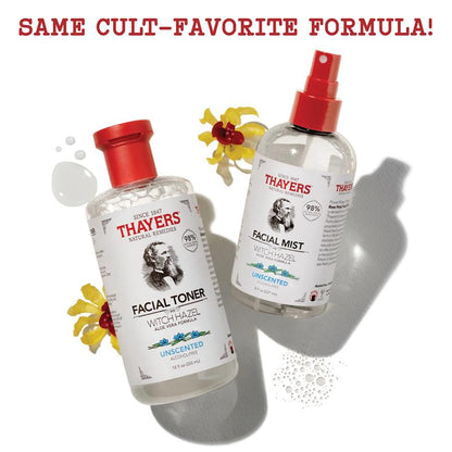 Thayers Unscented Alcohol Free Mist Toner With Witch Hazel Aloe Vera 237ml