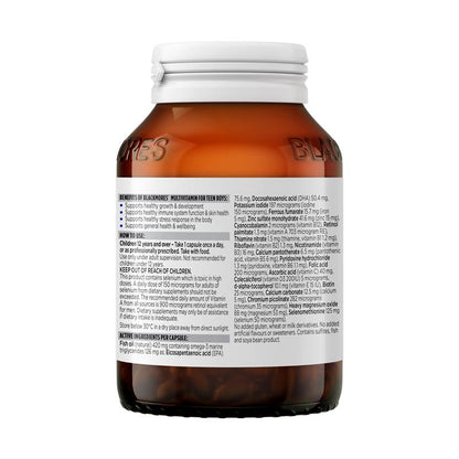 Blackmores 青少年男孩复合维生素 60 粒胶囊