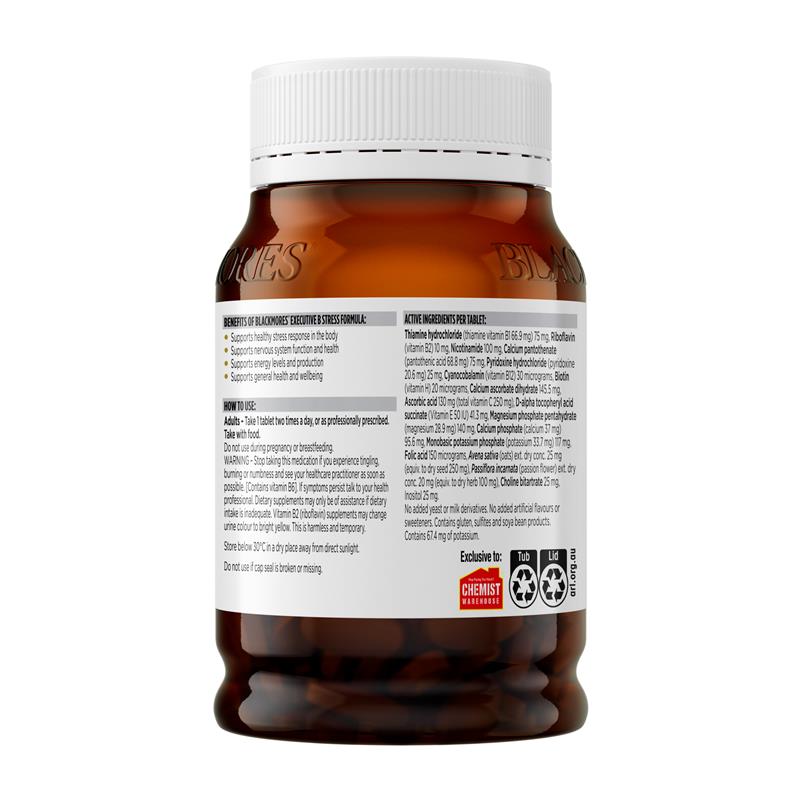 Blackmores Executive B Vitamin B Stress Support 250 Viên Gói Giá Trị 