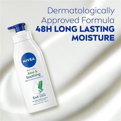 NIVEA Aloe Vera Body Lotion Moisturiser 48H 400ml