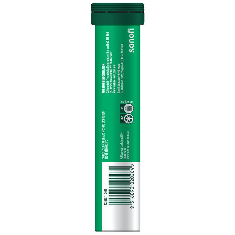 Viên sủi bổ sung Magiê + Năng lượng Nature's Own 20 viên 