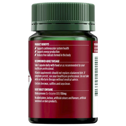 Nature's Own CoQ10 Cardio Support 150mg 30 Capsules