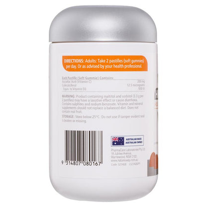 Kẹo dẻo Nature's Way Adult Vita Gummies không đường bổ sung vitamin C hàm lượng cao 65 viên 
