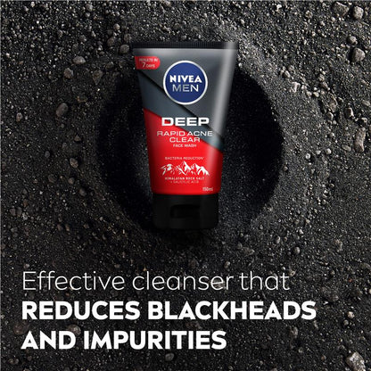 NIVEA MEN Face Wash Deep Rapid Acne Clear 150ml