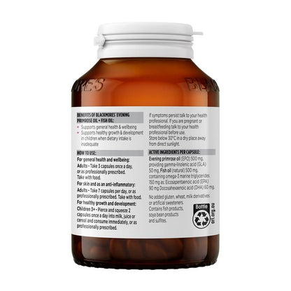 Dầu hoa anh thảo Blackmores Evening Primrose Oil + Fish Oil Omega-3 Skin Health 100 viên 