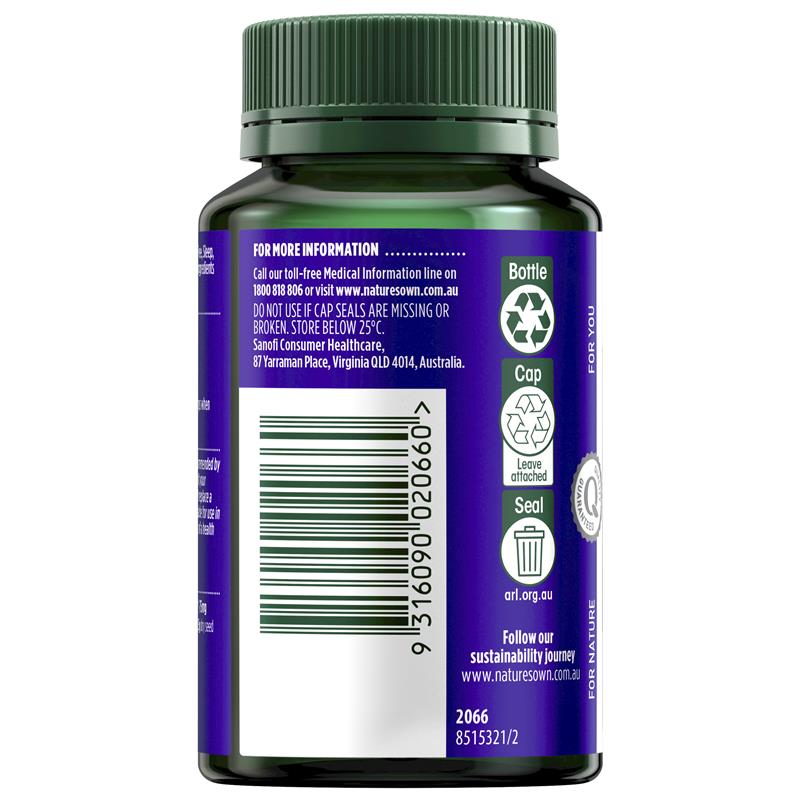 Viên uống hỗ trợ giấc ngủ hoàn chỉnh Nature's Own + Magnesium 60 viên 