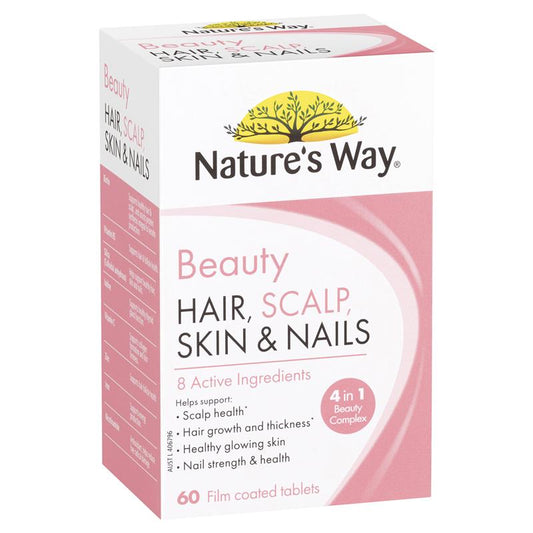 Nature's Way Beauty Hair Scalp Skin &amp; Nails 60 Viên 