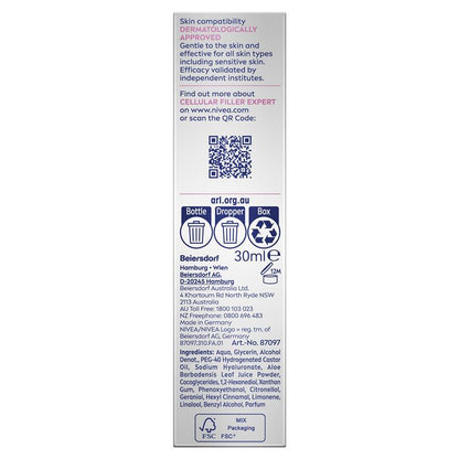 NIVEA Cellular Filler Expert Replumping Hyaluronic Serum 30Ml