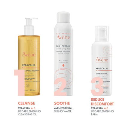 Avene XeraCalm AD 卸妆油 400ml - 适用于湿疹肌肤的洁面乳