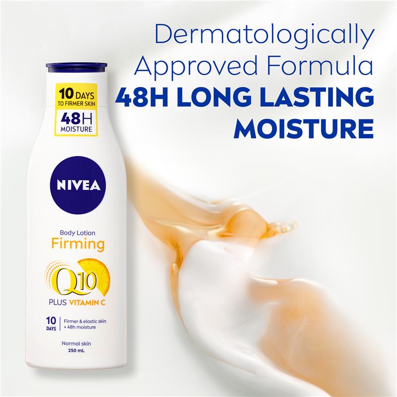 Sữa dưỡng thể săn chắc da NIVEA Q10 + Vitamin C 250mL 