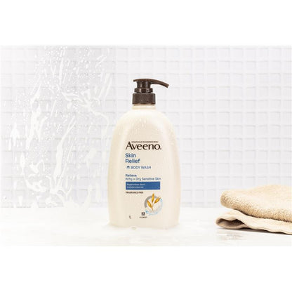 Aveeno 舒缓肌肤保湿无香沐浴露 1L 