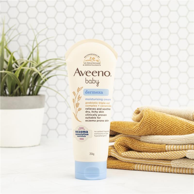 Kem dưỡng ẩm không mùi Aveeno Baby Dermexa 206g 