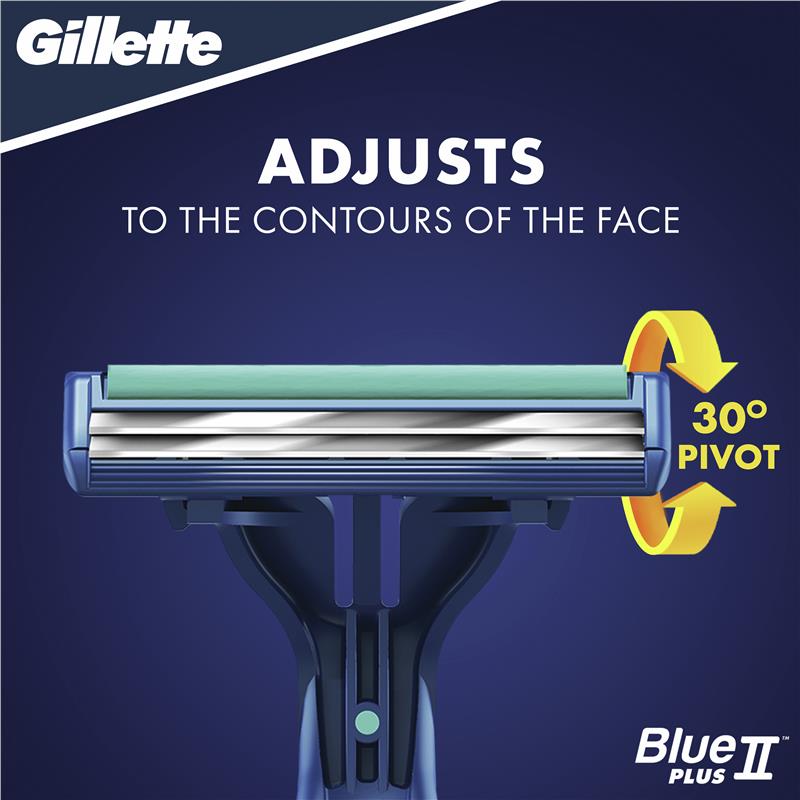 Dao cạo râu dùng một lần Gillette Blue II Plus 5 gói Pivot 