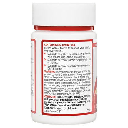 Centrum Kids Brain Fuel 50 Chewable Tablets