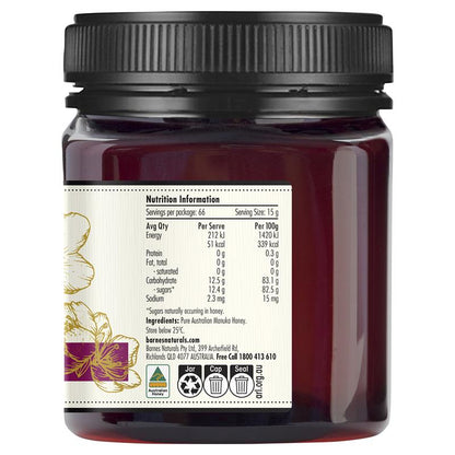 Barnes Naturals Australian Manuka Honey 1kg MGO 400+
