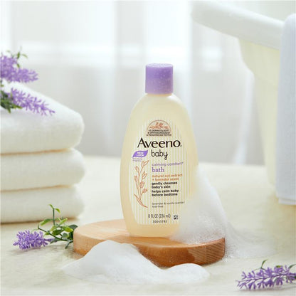 Sữa tắm Aveeno Baby Calming Comfort hương hoa oải hương và vani 236mL 