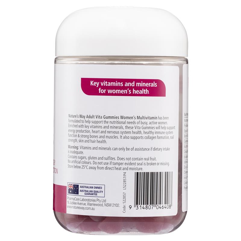 Nature's Way Adult Vita Gummies Womens Multivitamin 100 Gummies