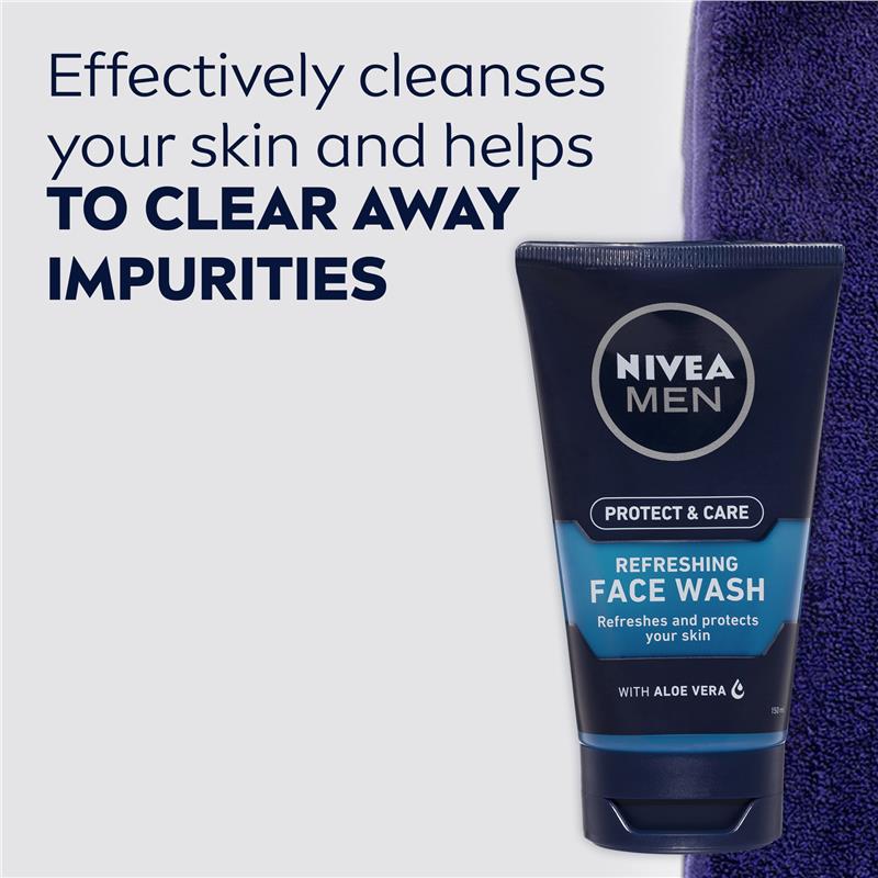 NIVEA for Men Protect & Care Face Wash Gel 150ml