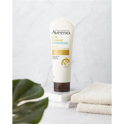 Aveeno Skin Renewal Exfoliating Body Scrub For Dry Skin 225g