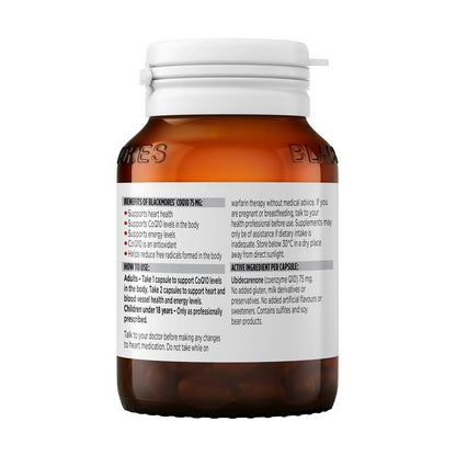 Blackmores 辅酶 Q10 75 毫克心脏健康维生素 90 粒胶囊