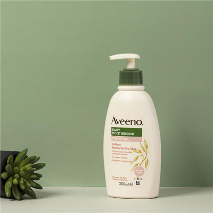 Sữa dưỡng thể Aveeno Daily Moisturising Creamy Oil hương hạnh nhân 300ml 