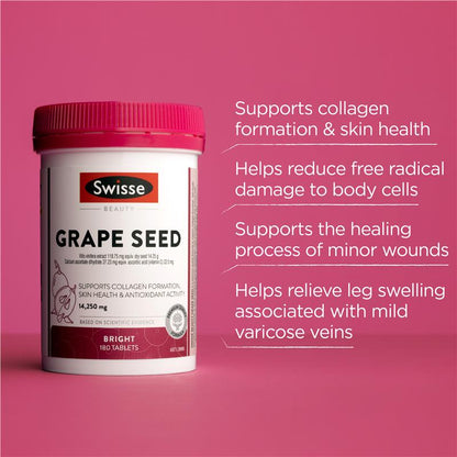 Swisse Grape Seed 14,250mg 180 Tablets