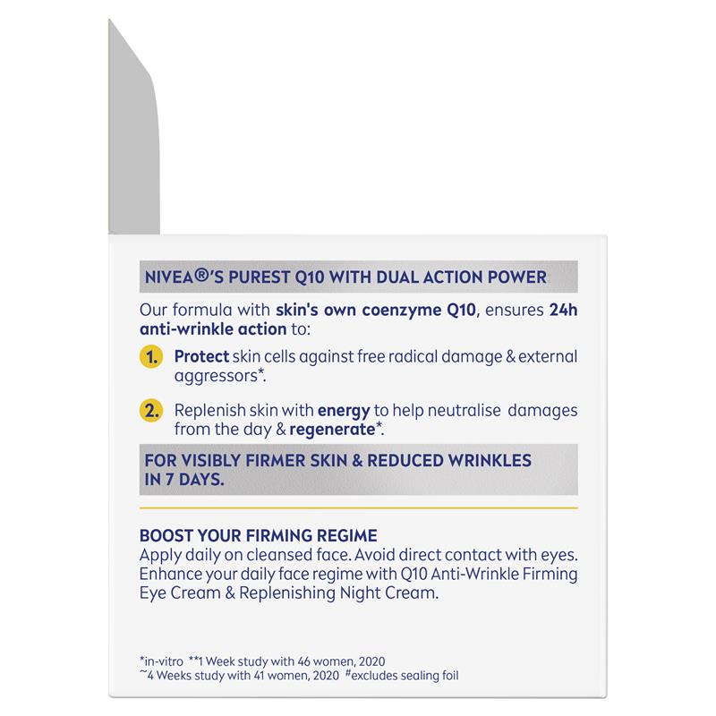 NIVEA Q10 Anti-Wrinkle Firming Day Cream SPF30 50ml