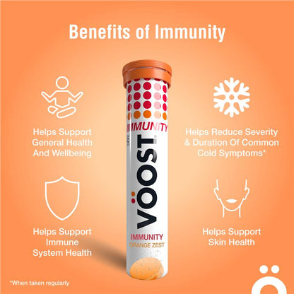 Voost Immunity Orange Zest Effervescent Tablets 60 Pack Exclusive Size