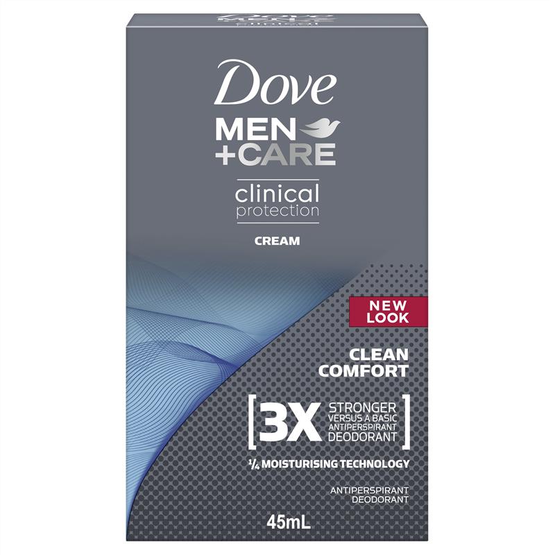 多芬男士临床防护止汗除臭剂清洁舒适 45ml 