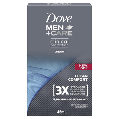 多芬男士临床防护止汗除臭剂清洁舒适 45ml 